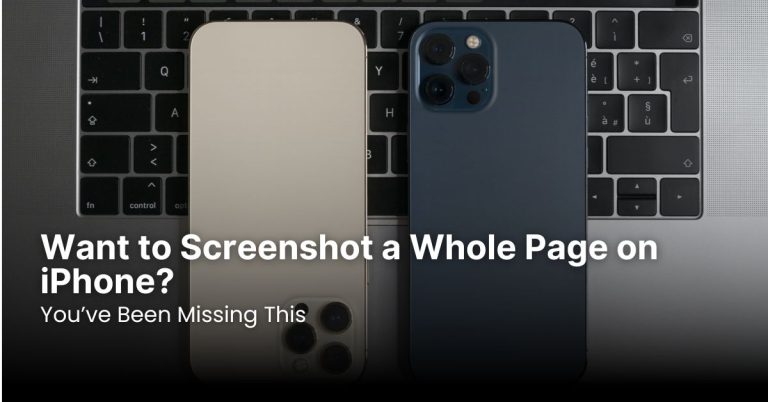 Want to Screenshot a Whole Page on iPhone? You’ve Been Missing This
